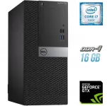Ігровий ПК Dell OptiPlex 5050 Tower / Intel Core i7-6700 (4 (8) ядра по 3.4 - 4.0 GHz) / 16 GB DDR4 / 250 GB SSD + 1000 GB HDD / nVidia GeForce GTX 650, 1 GB GDDR5, 128-bit б/в