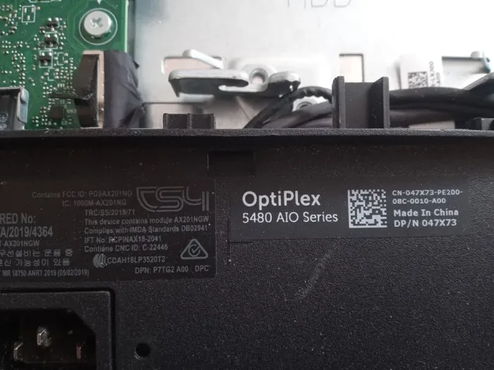 Материнська плата Dell OptiPlex 5480 AIO IPCML-GZ/UMA / LGA1200 / DDR4 б/в - зображення 3