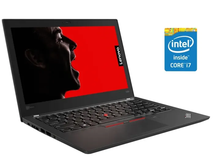 Нетбук Lenovo ThinkPad X280 / 12.5" (1920x1080) IPS Touch / Intel Core i7-8650U (4 (8) ядра по 1.9 - 4.2 GHz) / 16 GB DDR4 / 120 GB SSD / Intel UHD Graphics 620 / WebCam / Win 10 Pro б/в - зображення 1