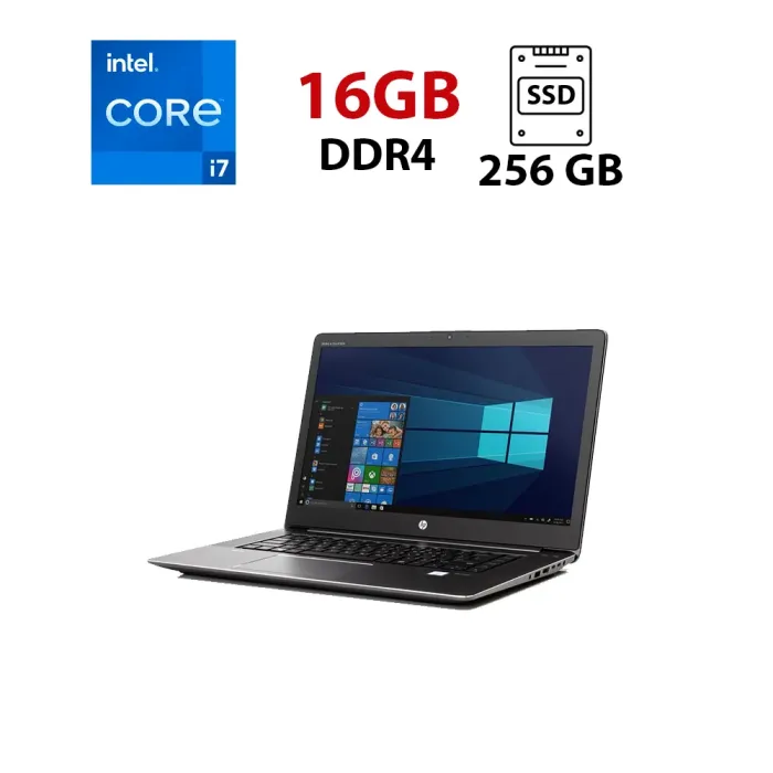 Ноутбук HP ZBook 15 G3 / 15.6" (1920x1080) TN / Intel Core i7-6820HQ (4 (8) ядра по 2.7 - 3.6 GHz) / 16 GB DDR4 / 256 GB SSD / Intel HD Graphics 530 / Windows 10 Pro б/в - зображення 1