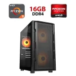 Ігровий ПК Hunter Cougar UNIFACE MINI Tower / AMD Ryzen 5 5500 (6 (12) ядер по 3,6 - 4,2 ГГц) / 16 ГБ DDR4 / 480 ГБ SSD / AMD Radeon RX 6600, 8 ГБ GDDR6, 128-біт