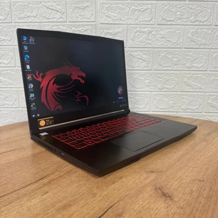 Ігровий ноутбук Б-клас MSI GF65 Thin 9SEXR / 15.6" (1920x1080) IPS / Intel Core i7-9750H (6 (12) ядра по 2.6 - 4.5 GHz) / 16 GB DDR4 / 512 GB SSD NVMe / nVidia GeForce RTX 2060, 6 GB GDDR6, 192-bit / WebCam б/в - зображення 4