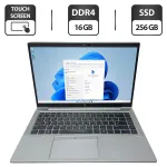 Ультрабук Б-клас HP EliteBook 845 G7 / 14" (1920x1080) TN Touch / AMD Ryzen 5 Pro 4650U (6 (12) ядер по 2.1 - 4.0 GHz) / 16 GB DDR4 / 256 GB SSD / AMD Radeon RX Vega 6 Graphics / WebCam б/в