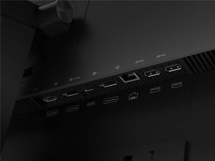 Монітор Lenovo ThinkVision P24h-20 / 24" (2560x1440) IPS / 1x HDMI, 2x DisplayPort, 1x USB Tipe-C, 4x USB 3.0, 1x Audio, 1x Ethernet / 2x 1W / VESA 100x100 / Pivot б/в - зображення 7
