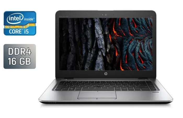 Ноутбук HP EliteBook 840 G3 / 14" (1920x1080) TN / Intel Core i5-6300U (2 (4) ядра по 2.4 - 3.0 GHz) / 16 GB DDR4 / 256 GB SSD / Intel HD Graphics 520 / TouchID / WebCam б/в - зображення 1