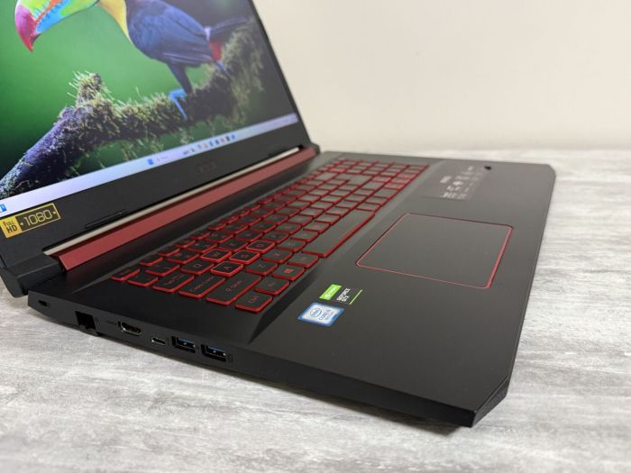 Ігровий ноутбук Б-класу Acer Nitro AN517-51-56YW / 17.3" (1920x1080) IPS / Intel Core i5-9300H (4 (8) ядра по 2,4 - 4,1 ГГц) / 32 ГБ DDR4 / 512 ГБ SSD / nVidia GeForce GTX 1650, 4 ГБ GDDR5, 128-біт / WebCam / Win 11 Home б/в - изображение 6
