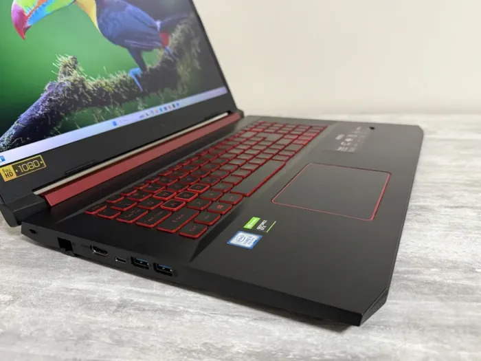 Ігровий ноутбук Б-класу Acer Nitro AN517-51-56YW / 17.3" (1920x1080) IPS / Intel Core i5-9300H (4 (8) ядра по 2,4 - 4,1 ГГц) / 32 ГБ DDR4 / 512 ГБ SSD / nVidia GeForce GTX 1650, 4 ГБ GDDR5, 128-біт / WebCam / Win 11 Home б/в - зображення 6