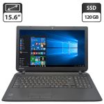 Ноутбук Toshiba Satellite C55D-B / 15.6" (1366x768) TN / AMD A6-6310 (4 ядра по 1.8 - 2.4 GHz) / 8 GB DDR3 / 120 GB SSD / AMD Radeon R4 Graphics / WebCam б/в