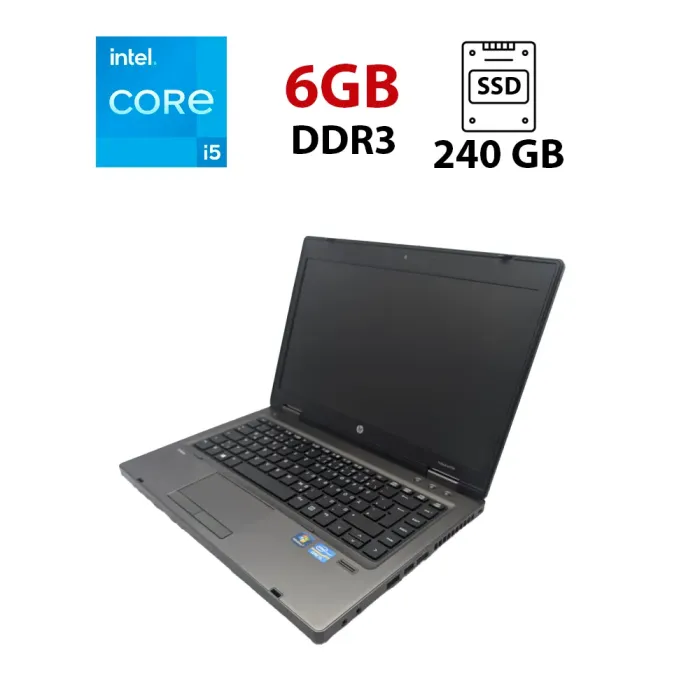 Ноутбук HP ProBook 6470b / 14" (1600x900) TN / Intel Core i5-3210M (2 (4) ядра по 2.5 - 3.1 GHz) / 6 GB DDR3 / 240 GB SSD / Intel HD Graphics 4000 / WebCam б/в - зображення 1