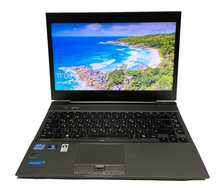 Ультрабук Toshiba Portege Z930-105 / 13.3" (1366x768) TN / Intel Core i5-3427U (2 (4) ядра по 1.8 - 2.8 GHz) / 10 GB DDR3 / 256 GB SSD / HD Graphics 4000 / WebCam / HDMI / Win 10 Pro б/в - зображення 2