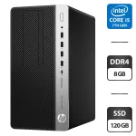 Комп'ютер HP ProDesk 600 G3 Tower / Intel Core i5-7500 (4 ядра по 3.4 - 3.8 GHz) / 8 GB DDR4 / 120 GB SSD / Intel HD Graphics 630 / Windows 11 Pro б/в