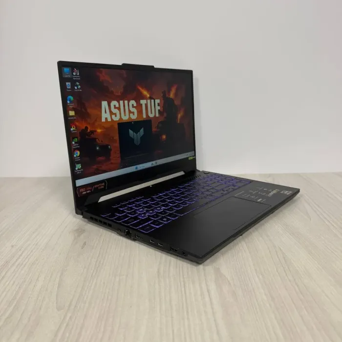 Ігровий ноутбук Asus TUF Gaming A15 FA507NU / 15.6" (1920x1080) IPS / AMD Ryzen 5 7535HS (6 (12) ядер по 3,3 - 4,55 ГГц) / 16 ГБ DDR5 / 512 ГБ SSD NVMe / nVidia GeForce RTX 4050, 6 ГБ GDDR6, 96-біт / WebCam б/в - зображення 4