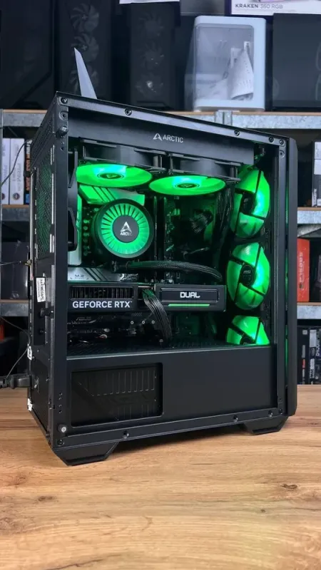 Збірка під замовлення: комп'ютер MSI MAG Forge M100R Black Tower / Intel Core i5-12400F (6 (12) ядер по 2.5 - 4.4 GHz) / 32 GB DDR5 / 1000 GB SSD M.2 / nVidia GeForce RTX 5060, 8 GB GDDR7, 128-bit / 650W - зображення 7