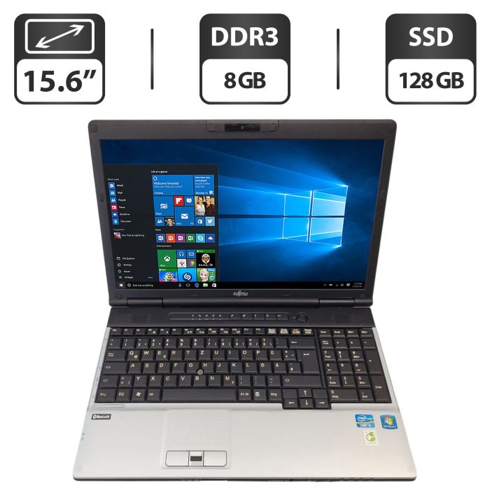 Ноутбук Fujitsu LifeBook E781 / 15.6" (1600x900) TN / Intel Core i5-2410M (2 (4) ядра по 2.3 - 2.9 GHz) / 8 GB DDR3 / 128 GB SSD / Intel HD Graphics 3000 / WebCam б/в - зображення 1