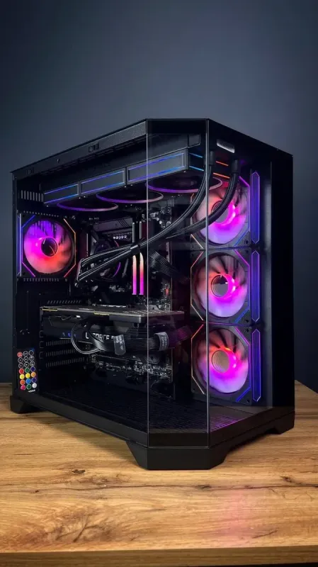 Збірка під замовлення: комп'ютер GameMax Hype-A Black Tower / Intel Core i5-14600KF (14 (20) ядер по 2.6 - 5.3 GHz) / 32 GB DDR5 / 2000 GB SSD M.2 / nVidia GeForce RTX 3080, 10 GB GDDR6X, 320-bit / 850W б/в - зображення 2