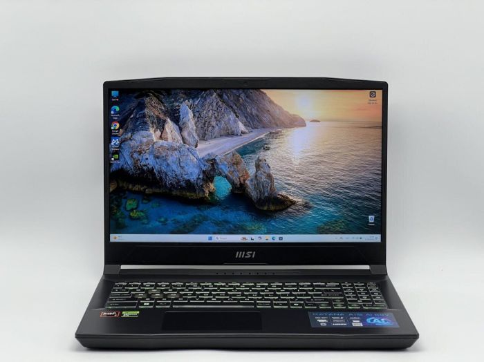 Ігровий ноутбук Б-класу MSI Katana A15 AI B8V MS-158N / 15.6" (2560x1440) IPS / AMD Ryzen 7 8845HS (8 (16) ядер по 3,8 - 5,1 ГГц) / 32 ГБ DDR5 / 960 ГБ SSD / nVidia GeForce RTX 4070, 8 ГБ GDDR6, 128-bit / WebCam б/в - зображення 2