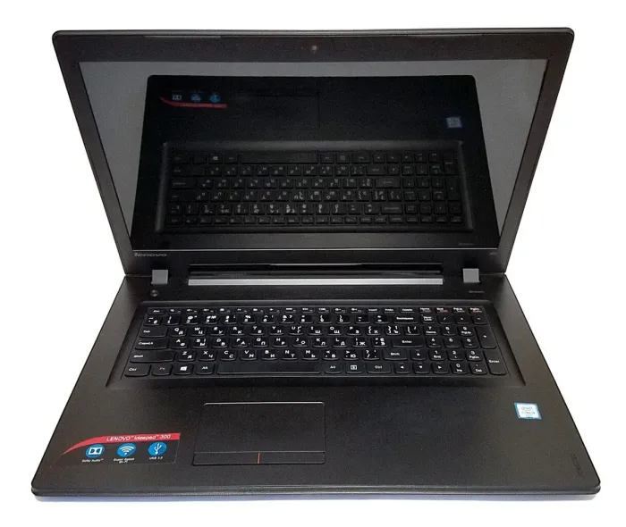 Ноутбук Lenovo IdeaPad 300-17ISK / 17.3" (1600x900) TN / Intel Core i3-6100U (2 (4) ядра по 2.3 GHz) / 8 GB DDR3 / 240 GB SSD / Intel HD Graphics 520 / WebCam / Win 10 Home б/в - зображення 2