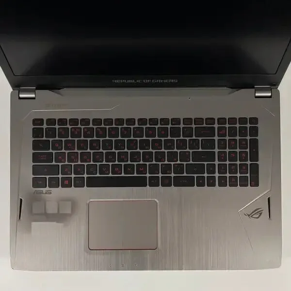 Ігровий ноутбук Б-клас Asus ROG Strix GL702V / 17.3" (1920x1080) IPS / Intel Core i7-7700HQ (4 (8) ядра по 2.8 - 3.8 GHz) / 16 GB DDR4 / 512 GB SSD / nVidia GeForce GTX 1070, 8 GB GDDR5, 256-bit / WebCam / HDMI б/в - зображення 3