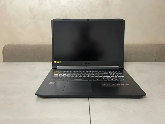 Ігровий ноутбук Acer Nitro 5 AN517-41-R7FP / 17.3" (1920x1080) IPS / AMD Ryzen 5 5600H (6 (12) ядер по 3.3 - 4.2 GHz) / 16 GB DDR4 / 512 GB SSD M.2 / nVidia GeForce RTX 3060, 6 GB GDDR6, 192-bit / WebCam / USB 3.2 / HDMI б/в - зображення 5
