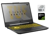 Ігровий ноутбук Asus TUF Gaming F15 FX506LHB / 15.6" (1920x1080) IPS / Intel Core i5-10300H (4 (8) ядра по 2.5 - 4.5 GHz) / 16 GB DDR4 / 512 GB SSD NVMe / nVidia GeForce GTX 1650, 4 GB GDDR6, 128-bit / WebCam б/в
