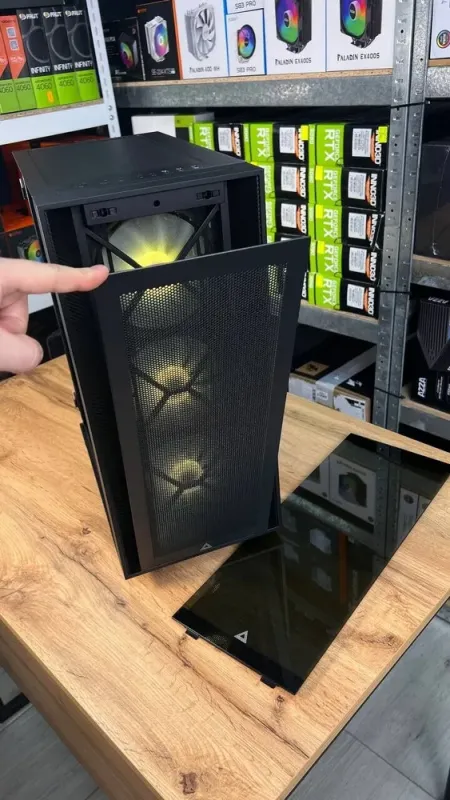 Збірка під замовлення: ігровий ПК Montech Air 1000 Premium Black Tower / AMD Ryzen 5 7500F (6 (12) ядер по 3.7 - 5.0 GHz) / 32 GB DDR5 / 1000 GB SSD M.2 / AMD Radeon RX 6700 XT, 12 GB GDDR6, 192-bit / 750W б/в - зображення 11