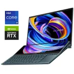 Ігровий ноутбук Asus ZenBook Pro Duo UX582HS / 15,6" (3840x2160) OLED / Intel Core i9-11900H (8 (16) ядер по 2.1 - 4.9 GHz) / 32 GB DDR4 / 1000 GB SSD NVMe / nVidia GeForce RTX 3080, 8 GB GDDR6, 256-bit / WebCam б/в