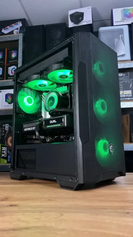 Збірка під замовлення: комп'ютер MSI MAG Forge M100R Black Tower / Intel Core i5-12400F (6 (12) ядер по 2.5 - 4.4 GHz) / 32 GB DDR5 / 1000 GB SSD M.2 / nVidia GeForce RTX 5060, 8 GB GDDR7, 128-bit / 650W - зображення 3