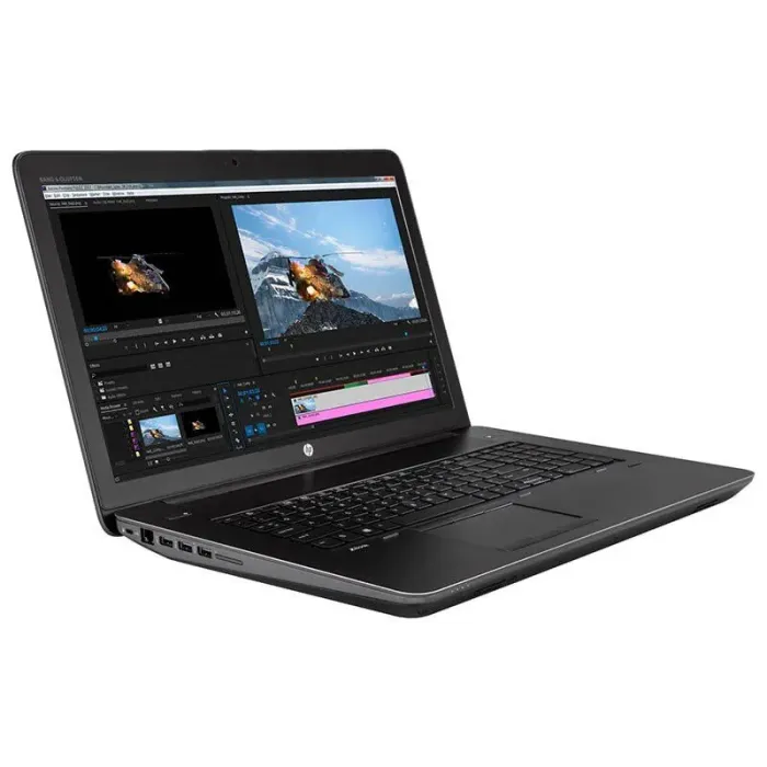 Мобільна робоча станція HP zBook 17 G4 / 17,3" (1920x1080) IPS / Intel Core i7-7700HQ (4 (8) ядра по 2,8 - 3,8 ГГц) / 8 ГБ DDR4 / 240 ГБ SSD / nVidia Quadro P5000, 16 ГБ GDDR5X, 256-біт / WebCam б/в - зображення 3