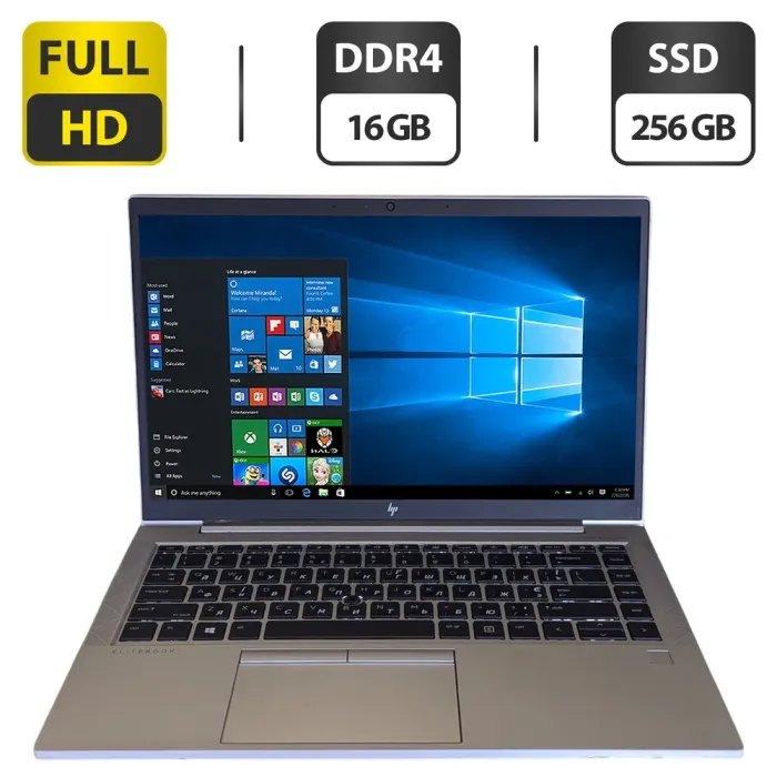 Ультрабук Б-клас HP EliteBook MT46 Mobile Thin Client / 14" (1920x1080) IPS / AMD Ryzen 3 Pro 4450U (4 (8) ядра по 2.5 - 3.7 GHz) / 16 GB DDR4 / 256 GB SSD / AMD Radeon Graphics / WebCam б/в - зображення 1