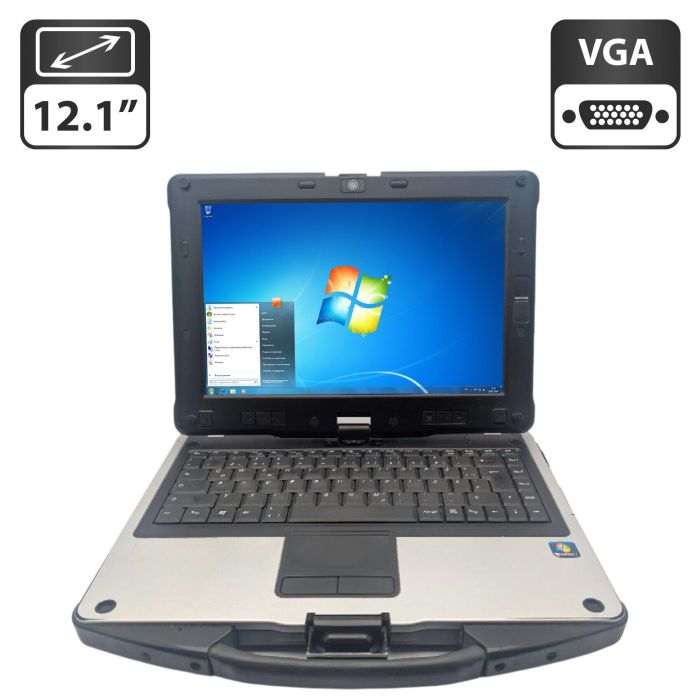 Захищений нетбук-трансформер Terra U12C / 12.1" (1366x768) TN / Intel Core i5-560UM (2 (4) ядра по 1.3 - 2.1 GHz) / 6 GB DDR3 / 500 GB HDD / Intel HD Graphics / WebCam б/в - зображення 1