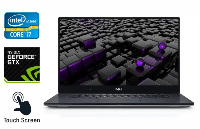 Ігровий ноутбук Dell XPS 15 9560 / 15.6" (3840x2160) IPS Touch / Intel Core i7-7700HQ (4 (8) ядра по 2.8 - 3.8 GHz) / 16 GB DDR4 / 480 GB SSD / nVidia Geforce GTX 1050, 4 GB GDDR5, 128-bit / HDMI / Windows 10 б/в - зображення 1