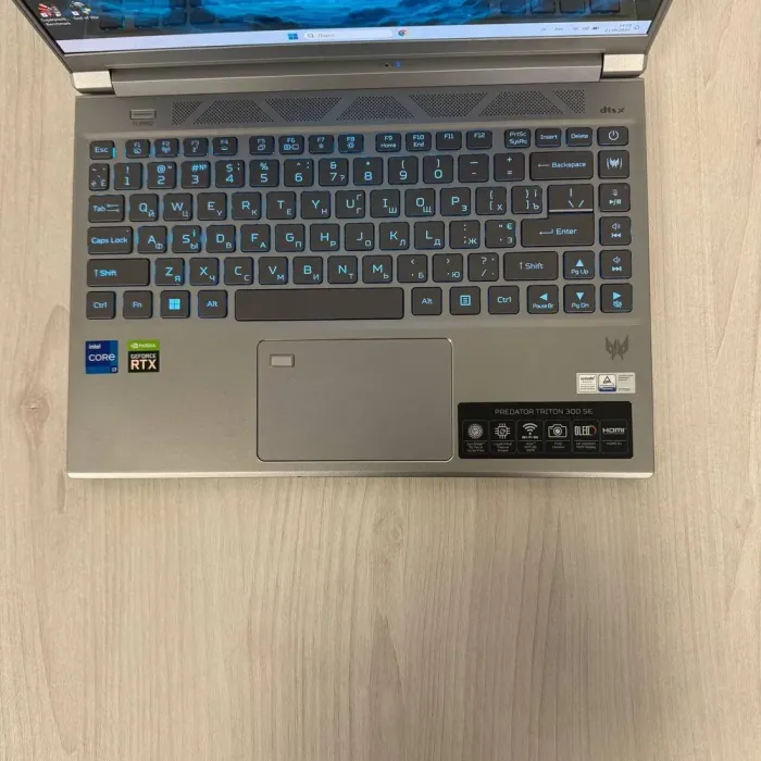 Ігровий ультрабук Б-клас Acer Predator Triton 300 SE PT314-52s / 14" (2880x1800) IPS / Intel Core i7-12700H (14 (20) ядер по 2.3 - 4.7 GHz) / 16 GB DDR5 / 2000 GB SSD NVMe / nVidia GeForce RTX 3060, 6 GB GDDR6, 192-bit / WebCam б/в - зображення 7