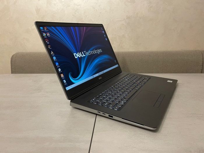 Мобільна робоча станція Dell Precision 7750 / 17,3" (1920x1080) IPS / Intel Core i7-10875H (8 (16) ядер по 2,3 - 5,1 ГГц) / 64 ГБ DDR4 / 1000 ГБ SSD / nVidia Quadro RTX 4000, 8 ГБ GDDR6, 256-біт / WebCam б/в - зображення 5