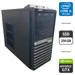 Комп'ютер Acer Veriton M4630G Tower / Intel Core i5-4690K (4 ядра по 3,5 - 3,9 ГГц) / 16 ГБ DDR3 / 256 ГБ SSD / nVidia GeForce GTX 760, 2 ГБ GDDR5, 256-біт / DVD-ROM б/в