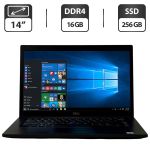 Ноутбук Б-клас Dell Latitude 7480 / 14" (1366x768) TN / Intel Core i7-7600U (2 (4) ядра по 2.8 - 3.9 GHz) / 16 GB DDR4 / 256 GB SSD / Intel HD Graphics 620 / WebCam / Windows 10 Pro б/в