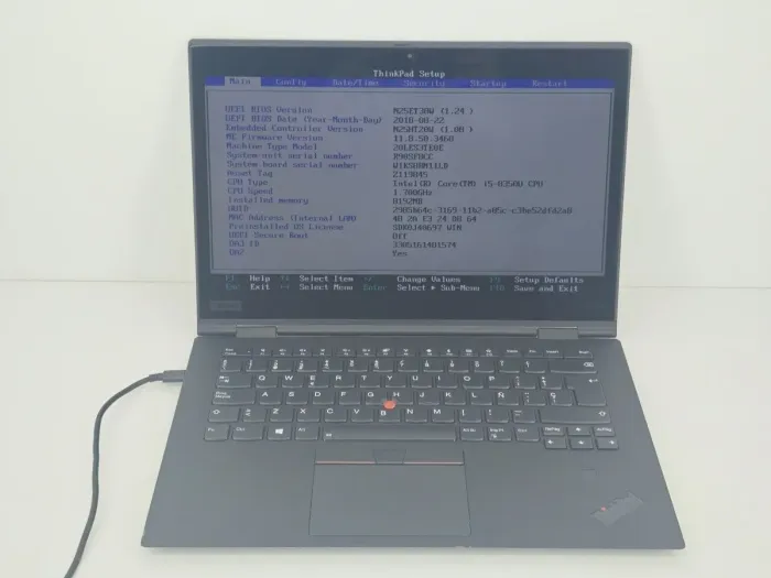 Ультрабук-трансформер Б-клас Lenovo ThinkPad X1 Yoga 3rd Gen / 14" (1920x1080) IPS / Intel Core i5-8350U (4 (8) ядра по 1.7 - 3.6 GHz) / 8 GB DDR4 / 256 GB SSD / Intel UHD Graphics 620 / WebCam б/у - зображення 2