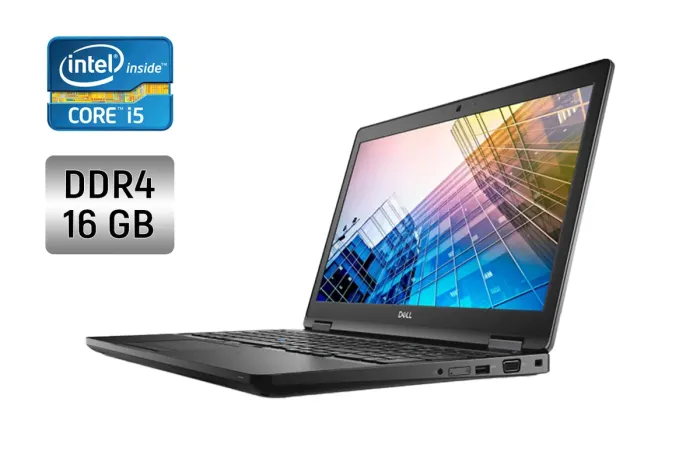 Ультрабук Dell Latitude 5490 / 14" (1920x1080) IPS / Intel Core i5-8250U (4 (8) ядра по 1.6 - 3.4 GHz) / 16 GB DDR4 / 480 GB SSD / Intel UHD Graphics 620 / WebCam / Windows 10 б/в - зображення 1