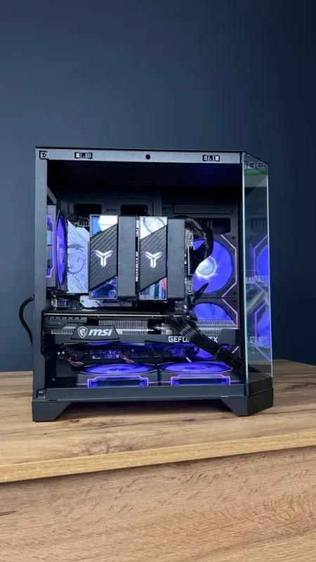 Збірка під замовлення: комп'ютер Qube Crystal ARGB Black Tower / Intel Core i5-14600KF (14 (20) ядер по 2.6 - 5.3 GHz) / 32 GB DDR5 / 1000 GB SSD M.2 / nVidia GeForce RTX 3070, 8 GB GDDR6, 256-bit / 750W б/в - зображення 9