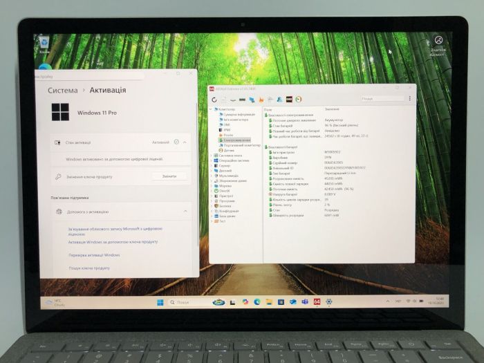 Ультрабук Microsoft Surface Laptop 2 1769 / 13.5" (2256x1504) IPS Touch / Intel Core i7-8650U (4 (8) ядра по 1.9 - 4.2 GHz) / 16 GB DDR4 / 512 GB SSD NVMe / Intel UHD Graphics 620 / WebCam / Win 11 Pro б/в - зображення 10