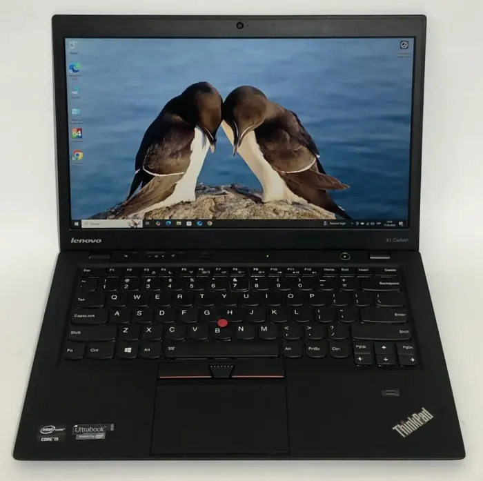 Ультрабук Б-клас Lenovo ThinkPad X1 Carbon Gen 1 / 14" (1600x900) TN / Intel Core i5-3317U (2 (4) ядра по 1.7 - 2.6 GHz) / 4 GB DDR3 / 128 GB SSD / Intel HD Graphics 4000 / WebCam / Win 10 Pro б/в - зображення 2