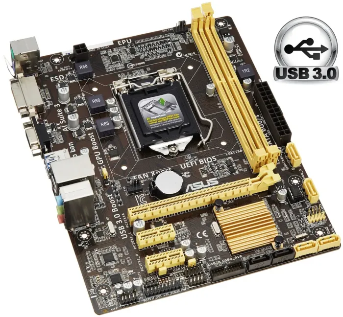 Материнская плата Asus B85M-K / Socket LGA1150 б/в - зображення 1