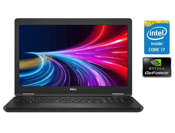 Ігровий ноутбук Б-клас Dell Latitude 5580 / 15.6" (1920x1080) TN / Intel Core i7-7600U (2 (4) ядра по 2.8 - 3.9 GHz) / 16 GB DDR4 / 240 GB SSD / nVidia GeForce 930MX, 2 GB DDR3, 64-bit б/в - зображення 1