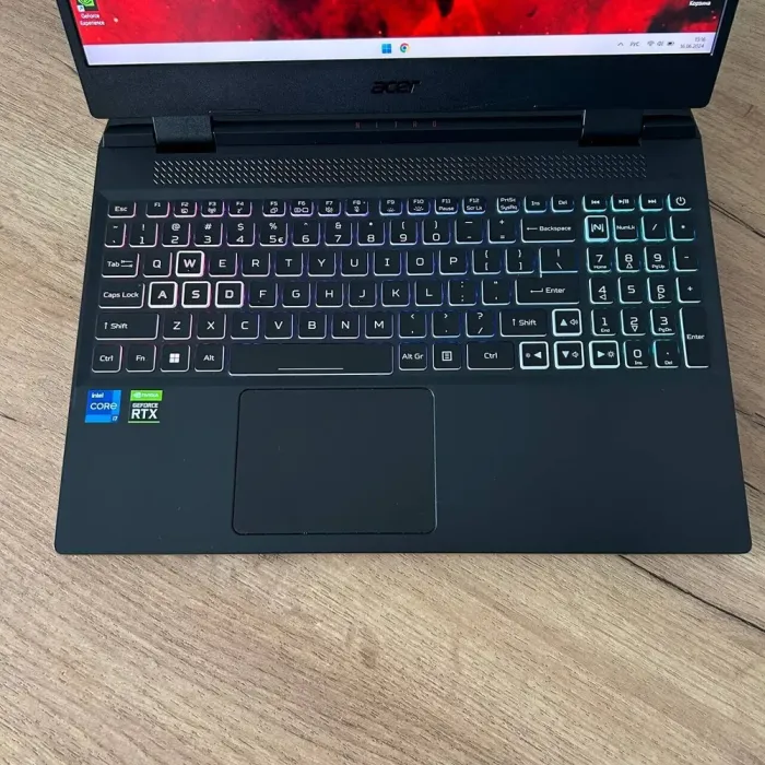 Ігровий ноутбук Б-клас Acer Nitro 5 AN515-58 / 15.6" (1920x1080) IPS / Intel Core i7-12700H (14 (20) ядер по 3.5 - 4.7 GHz) / 16 GB DDR4 / 1000 GB SSD / nVidia GeForce RTX 3070, 8 GB GDDR6, 256-bit / WebCam б/в - зображення 7