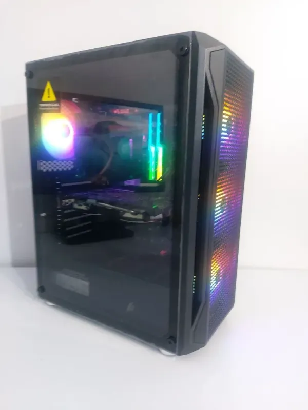 Ігровий ПК 1stPlayer X5 Firebase Tower / AMD Ryzen 5 3600 (6 (12) ядер по 3.6 - 4.2 GHz) / 16 GB DDR4 / 128 GB SSD M.2 + 512 GB SSD / AMD Radeon RX 580, 8 GB GDDR5, 256-bit / 500W б/в - зображення 5
