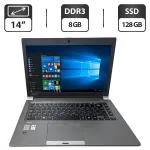 Ноутбук Toshiba Tecra Z40-A-187 / 14" (1366x768) TN / Intel Core i5-4310U (2 (4) ядра по 2.0 - 3.0 GHz) / 8 GB DDR3 / 128 GB SSD / Intel HD Graphics 4400 / WebCam б/в