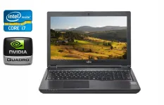 Мобільна робоча станція Б-клас Fujitsu Celsius H780 / 15.6" (1920x1080) IPS / Intel Core i7-8750H (6 (12) ядер по 2.2 - 4.1 GHz) / 32 GB DDR4 / 512 GB SSD / nVidia Quadro P600, 4 GB GDDR5, 128-bit / 4G / HDMI / WebCam / Windows 10 б/в