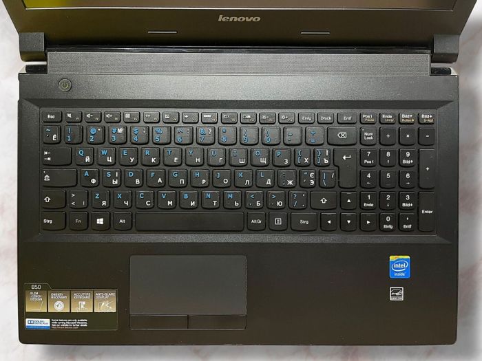 Ноутбук Б-клас Lenovo B50-30 / 15.6" (1366x768) TN / Intel Celeron N2815 (2 ядра по 1.86 - 2.13 GHz) / 4 GB DDR3 / 120 GB SSD / Intel HD Graphics / WebCam б/в - зображення 4