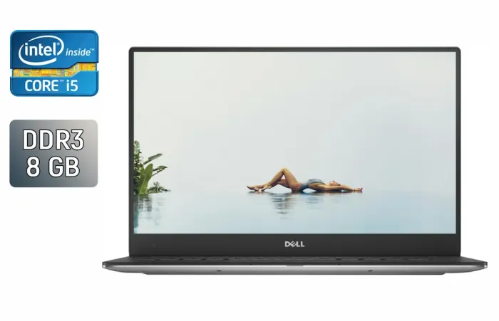 Ультрабук Dell XPS 13 9343 / 13.3" (1920x1080) IPS / Intel Core i5-5200U (2 (4) ядра по 2.2 - 2.7 GHz) / 8 GB DDR3 / 256 GB SSD / Intel HD Graphics 5500 / Mini Display Port / SD Card Reader б/в - зображення 1