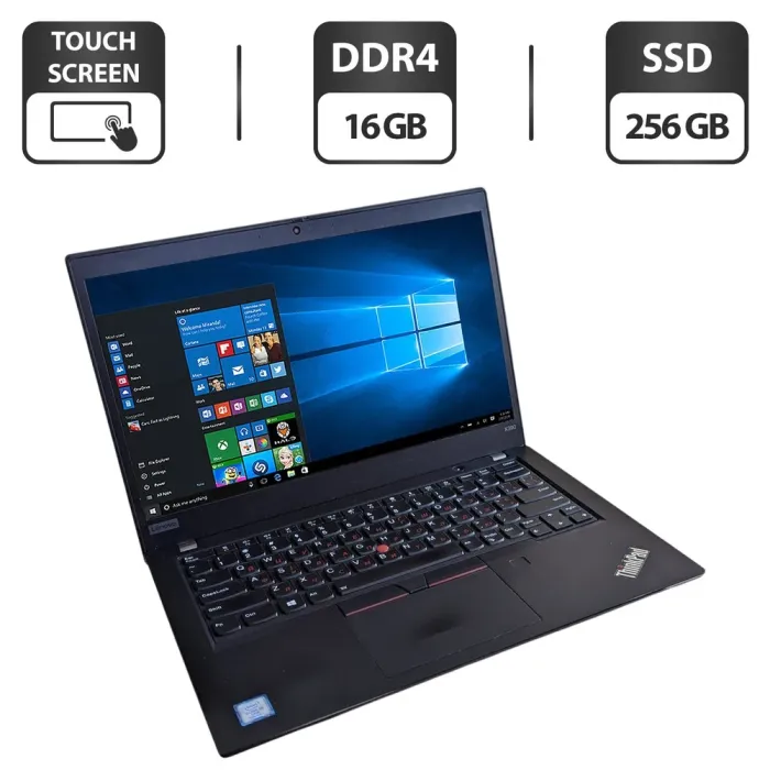Ультрабук-трансформер Lenovo ThinkPad X390 Yoga / 13.3" (1920x1080) TN Touch / Intel Core i5-8365U (4 (8) ядра по 1.6 - 4.1 GHz) / 16 GB DDR4 / 256 GB SSD / Intel UHD Graphics / WebCam б/в - зображення 1