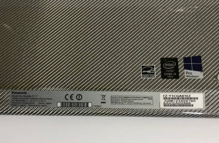 Захищений планшет Panasonic Toughpad FZ-Y1 / 20" (3840x2560) IPS Touch / Intel Core i5-5300U (2 (4) ядра по 2,3 - 2,9 ГГц) / 8 ГБ DDR3 / 256 ГБ SSD / Intel HD Graphics 5500 / WebCam / Win 10 Pro б/в - зображення 8